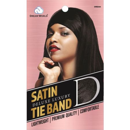 Dream World Deluxe Satin Tie Band Black 061