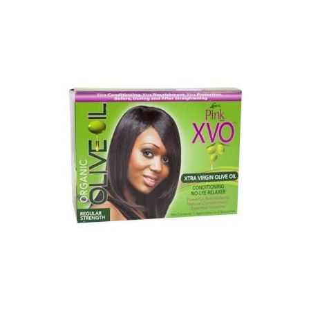 Pink XVO Extra Virgin Olive Oil Regular Conditioning No Lye Relaxer