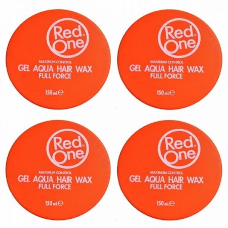 Red One Aqua Hair Gel Wax Orange 150ml 4x