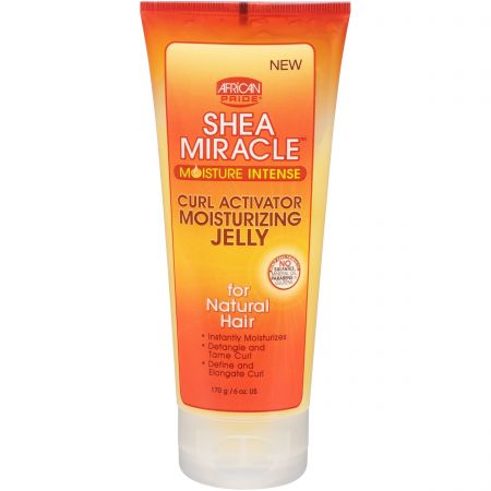 African Pride Shea Butter Miracle Curl Activator Moisturizing Jelly 6oz
