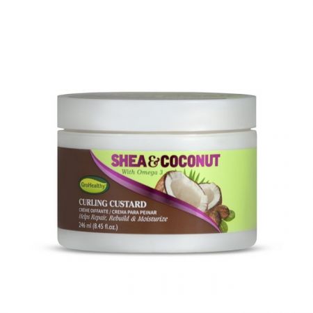 Gro Healthy Shea & Coconut Curling Custard 246ml