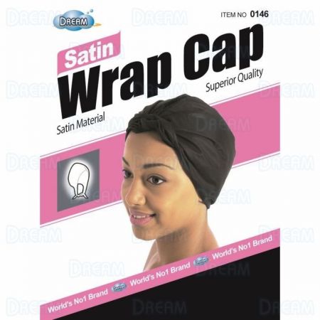 Dream World Satin Wrap Cap Black 146