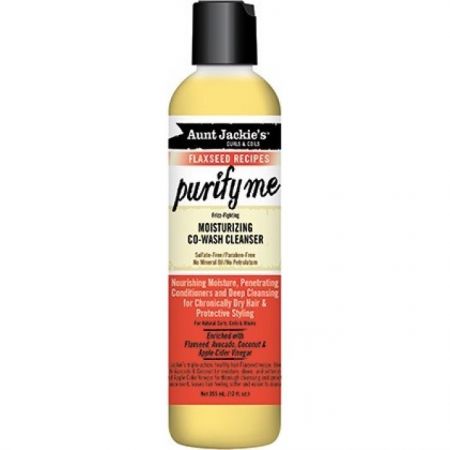 Aunt Jackie's Curls & Coils Flaxseed Recipes Purify Me Moisturizing Co-Wash Cleanser 355 ml