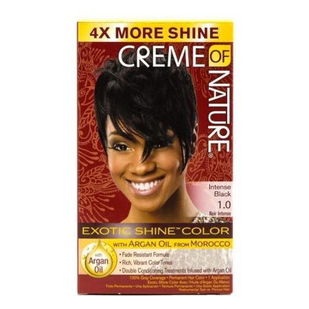 Creme Of Nature Exotic Shine Color With Argan Oil  1.0 Intense Black