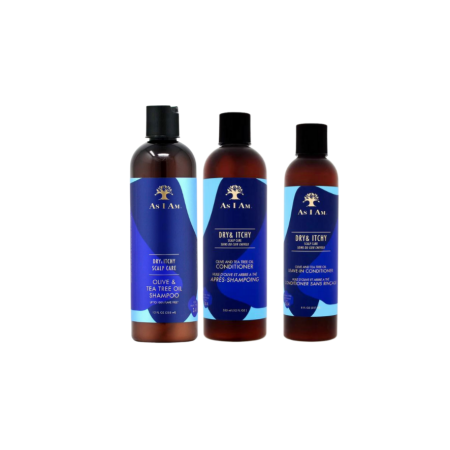 As I Am Dry & Itchy Shampoo, Conditioner & Leave In Conditioner Set