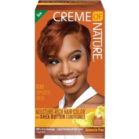 Creme of Nature Moisture Rich Hair Color Kit C32 Spiced Red