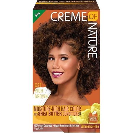 Creme of Nature Moisture Rich Hair Color Kit C21 Rich Brown