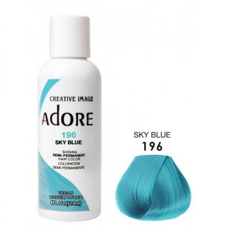 Adore Semi Permanent Hair Color 196 Sky Blue 118ml