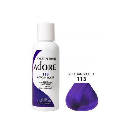 Adore Semi Permanent Hair Color 113 African Violet 118ml