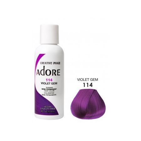Adore Semi Permanent Hair Color 114 Violet Gem 118ml