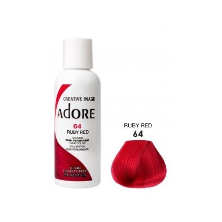 Adore Semi Permanent Hair Color 64 Ruby Red 118ml