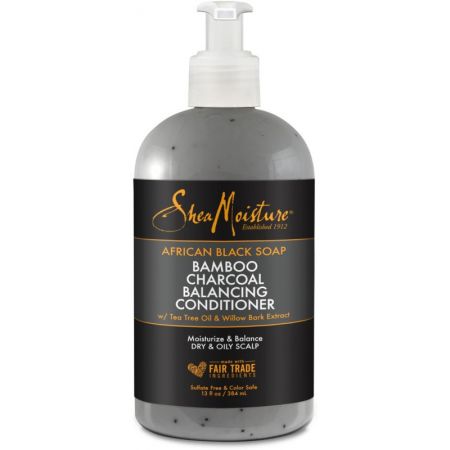 Shea moisture african black soap bamboo charcoal balancing conditioner 13oz