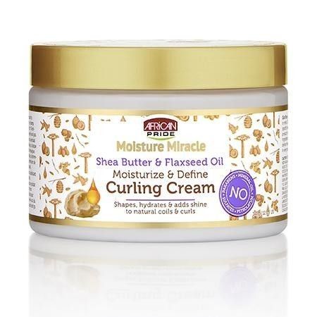 African Pride Moisture Miracle Shea Butter & Flaxseed Oil Curling Cream 340 g