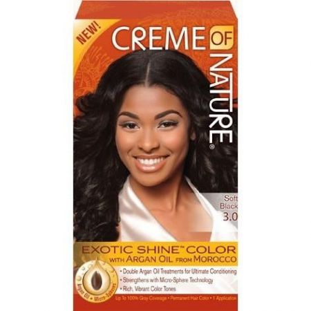 Creme Of Nature Exotic Shine Color With Argan Oil  3.0 Soft Black