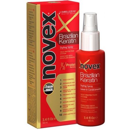 Novex Brazilian Keratin Styling Spray Leave In 3.4oz