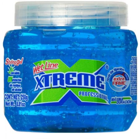 Wet Line Xtreme Professional Styling Gel Extra Hold Blue, 8.8 Oz / 250 Ml