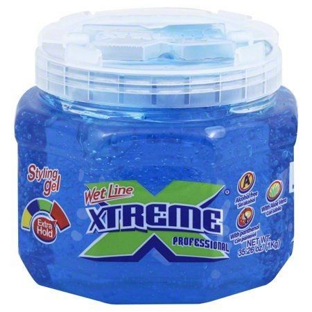 Wet Line Xtreme Professional Styling Gel Extra Hold Blue Jar 35 Oz / 1 Kg