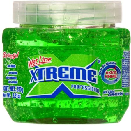 Wet Line Xtreme Professional Styling Gel Extra Hold Green 8.8 Oz / 250 Ml