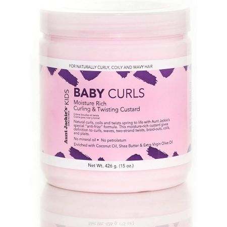 Aunt Jackie's Curls & Coils Girls Baby Girl Curls Curling & Twisting Custard 426gr
