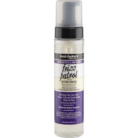 Aunt Jackie's Grapeseed Frizz Patrol Anti Poof Twist & Curl Setting Mousse 244ml/ 8.5oz