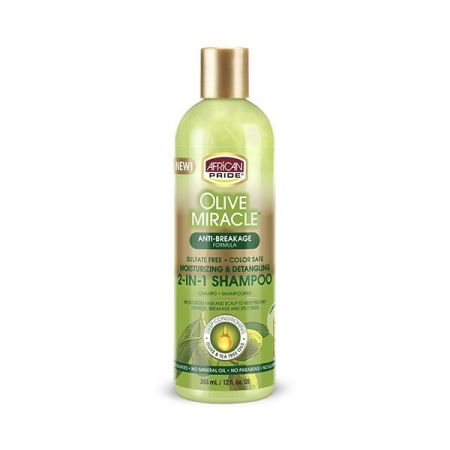 African Pride Olive Miracle 2 -IN-1 Shampoo 355 ml