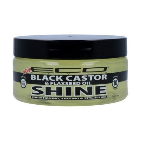 Eco Styler Shine Black Castor & Flaxseed Oil Gel 236ml