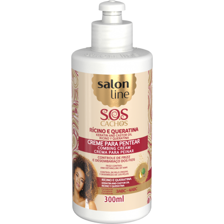 Salon Line Keratin and Castor Oil Combing Cream 300ml