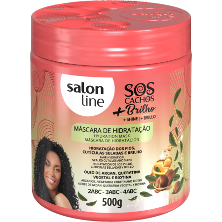 Salon Line Curls Shine + Brilho Hydration Mask 500g