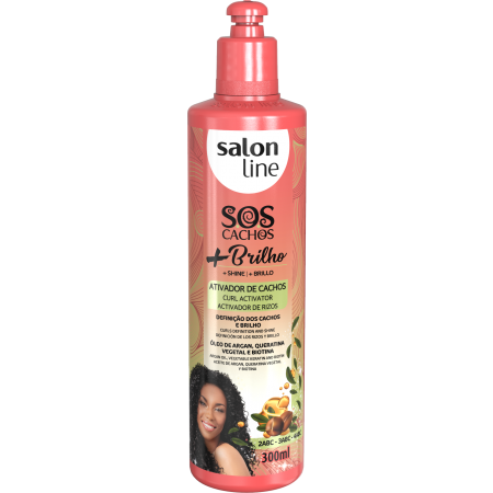 Salon Line Curls Shine + Brilho Curl Activator 300ml
