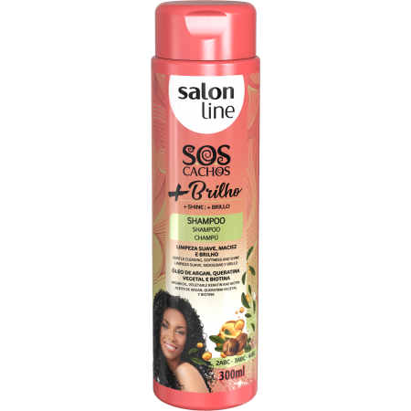 Salon Line Curls Shine + Brilho Shampoo 300ml