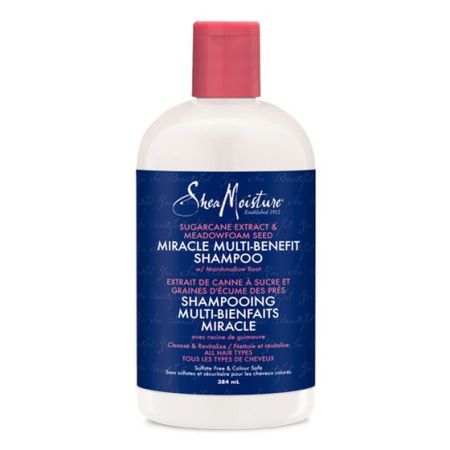 Shea Moisture Sugarcane Extract & Meadowfoamd Seed Miracle Shampoo 13oz
