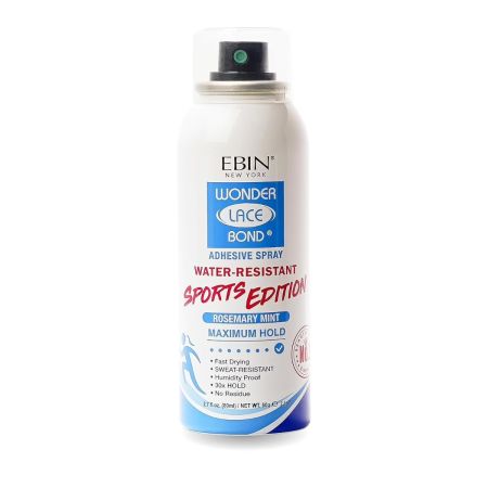 Ebin Wonder Lace Bond Adheisve Spray Sports Edition Maximum Hold 80ml