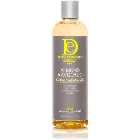 Design Essentials Natural Almond & Avocado Anti Frizz Curl Defining Gel 345g