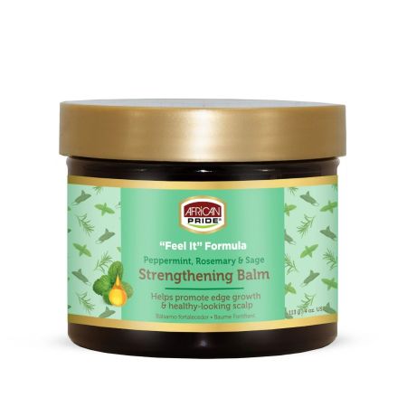 African Pride 'Feel It' Formula Peppermint, Rosemary & Sage Strengthening Balm 113gr