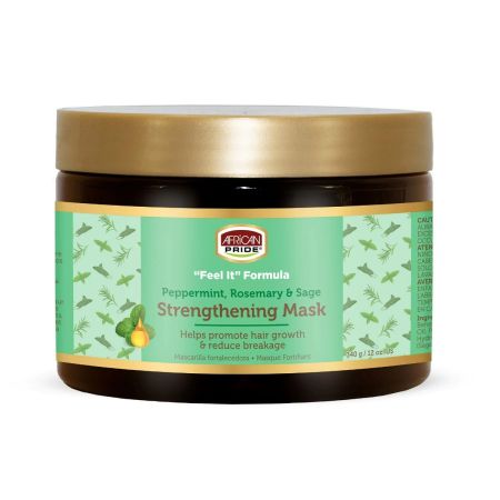 African Pride 'Feel It' Formula  Peppermint, Rosemary & Sage Strengthening Mask 340gr