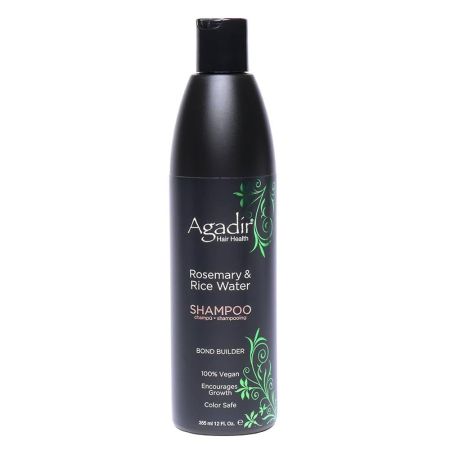 Agadir Rosemary & Rice Water Shampoo – Bond Builder voor haargroei en kleurbehoud – 355ml