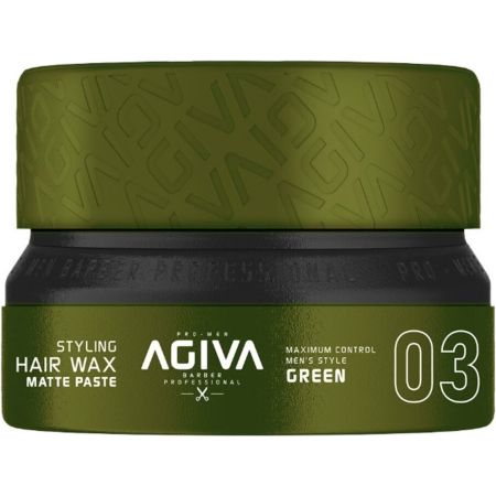Agiva Hair Styling Hair Wax Matte Paste - Green 155ml