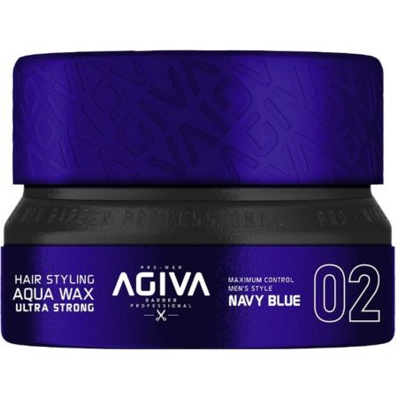 Agiva Hair Styling Aqua Wax Ultra Strong - Navy Blue 155ml