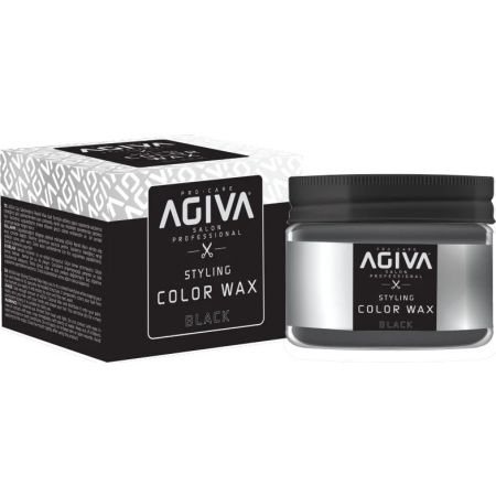 Agiva Hair Styling Color Wax - Black 120ml