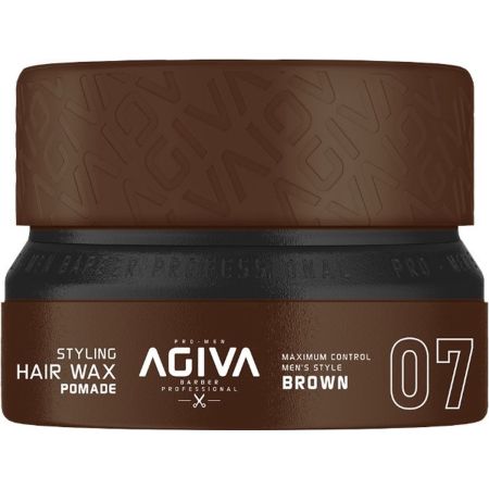 Agiva Hair Styling Wax Pomade - Brown 155ml