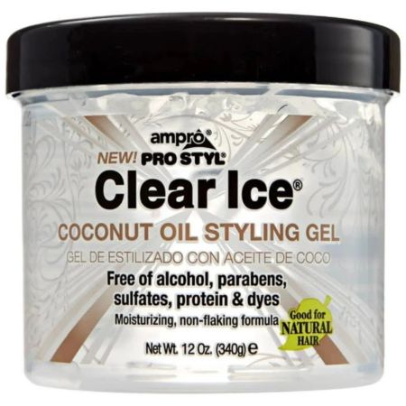 Ampro Clear Ice Coconut Oil Styling Gel  340Gr