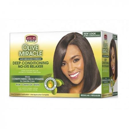 African Pride Olive Miracle Relaxer Kit Regular