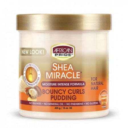 African Pride Shea Butter Miracle Bouncy Curls Pudding 15 oz