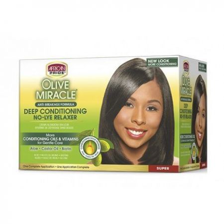 African Pride Olive Miracle Relaxer Kit Super