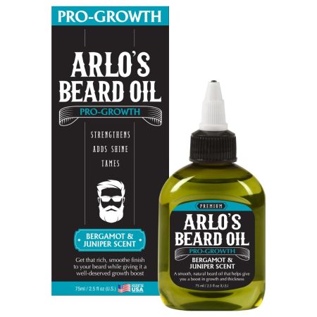 Arlo's Pro-Growth Beard Oil With Bergamot & Juniper Scent 75ml