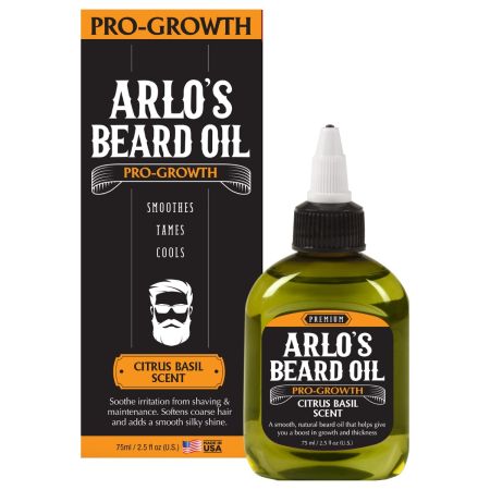 Arlo's Pro-Growth Beard Oil With Citrus & Basil Scent 75ml