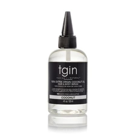 TGIN 100% Extra Virgin Coconut Oil Hair and Body Serum 4oz