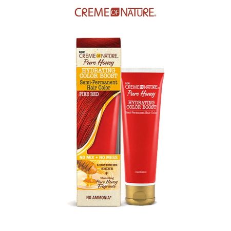 Creme Of Nature Pure Honey Color Boost Semi Permanent Hair Color - Fire Red
