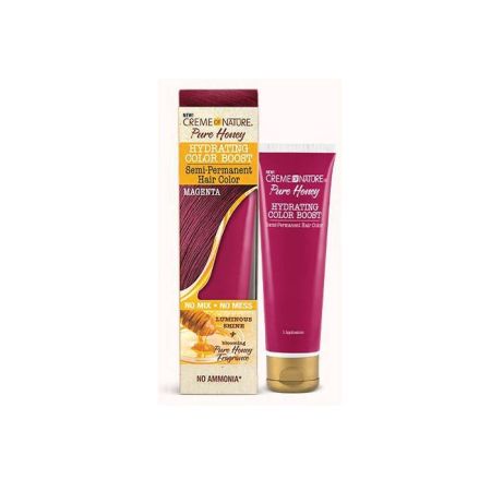 Creme Of Nature Pure Honey Color Boost Semi Permanent Hair Color -  Magenta