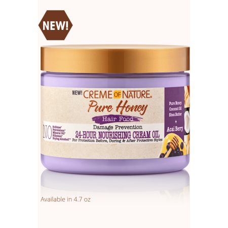 Creme of Nature Pure Honey Hair Food 24-Hour Nourishing Cream 135 gr